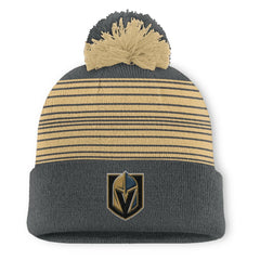 Vegas Golden Knights Fanatics Fundamental Spirit Cuffed Pom Knit Hat - Gray - NHL