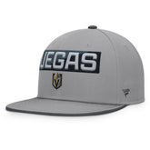 Vegas Golden Knights Fanatics Fundamentals Duo Split Logo Snapback Hat - Gray - NHL
