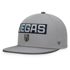 Vegas Golden Knights Fanatics Fundamentals Duo Split Logo Snapback Hat - Gray - NHL