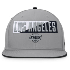 Los Angeles Kings Fanatics Fundamentals Duo Split Logo Snapback Hat - Gray - NHL
