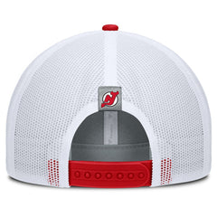 New Jersey Devils Fanatics Fundamental Adapt Trucker Adjustable Hat - Gray/Red - NHL
