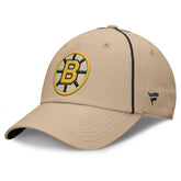 Boston Bruins Fanatics Heritage Setoff Adjustable Hat - Tan - NHL