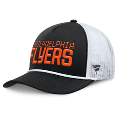 Philadelphia Flyers Fanatics Heritage Dutch A-Frame Trucker Adjustable Hat - Black/White - NHL