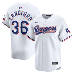 Wyatt Langford Texas Rangers Nike Home Limited Player Jersey - MLB
