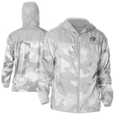 Columbus Blue Jackets Columbia Camo Flash Challenger Omni-Shade Full-Zip Hoodie Windbreaker - Gray - NHL