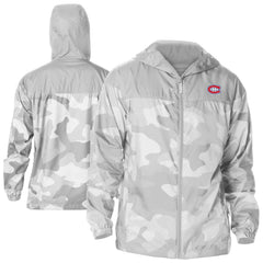 Montreal Canadiens Columbia Camo Flash Challenger Omni-Shade Full-Zip Hoodie Windbreaker - Gray - NHL