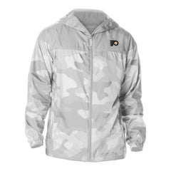 Philadelphia Flyers Columbia Camo Flash Challenger Omni-Shade Full-Zip Hoodie Windbreaker - Gray - NHL