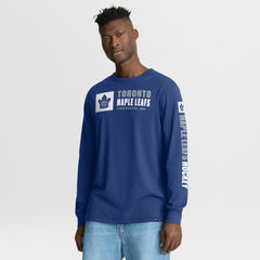 Toronto Maple Leafs Fanatics Goal Crease Legacy Long Sleeve T-Shirt - Blue - NHL