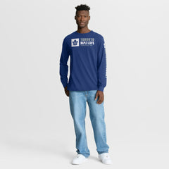 Toronto Maple Leafs Fanatics Goal Crease Legacy Long Sleeve T-Shirt - Blue - NHL