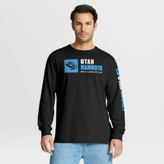 Utah Mammoth Fanatics Goal Crease Legacy Long Sleeve T-Shirt - Black - NHL