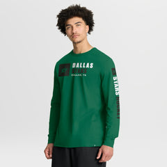 Dallas Stars Fanatics Goal Crease Legacy Long Sleeve T-Shirt - Kelly Green - NHL