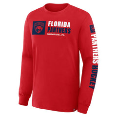 Florida Panthers Fanatics Goal Crease Legacy Long Sleeve T-Shirt - Red - NHL