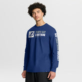 Tampa Bay Lightning Fanatics Goal Crease Legacy Long Sleeve T-Shirt - Blue - NHL