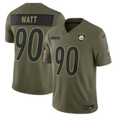 T.J. Watt Pittsburgh Steelers 2025 Salute to Service Limited Jersey Olive | Nike for Sale