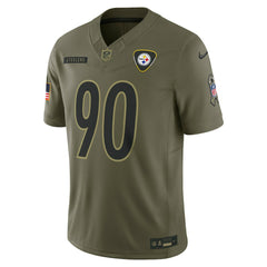 T.J. Watt Pittsburgh Steelers 2025 Salute to Service Limited Jersey Olive | Nike for Sale