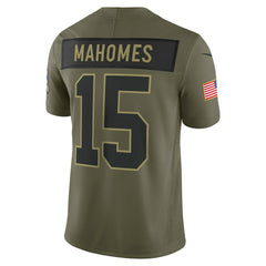 Patrick Mahomes Kansas City Chiefs 2025 Salute to Service Limited Jersey Olive | Nike for Sale