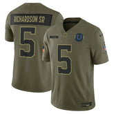 Anthony Richardson Sr. Indianapolis Colts 2025 Salute to Service Limited Jersey Olive | Nike for Sale