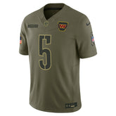 Jayden Daniels Washington Commanders 2025 Salute to Service Limited Jersey Olive | Nike for Sale