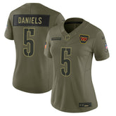 Jayden Daniels Washington Commanders Women's 2025 Salute to Service Limited Jersey Olive | Nike for Sale