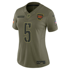 Jayden Daniels Washington Commanders Women's 2025 Salute to Service Limited Jersey Olive | Nike for Sale