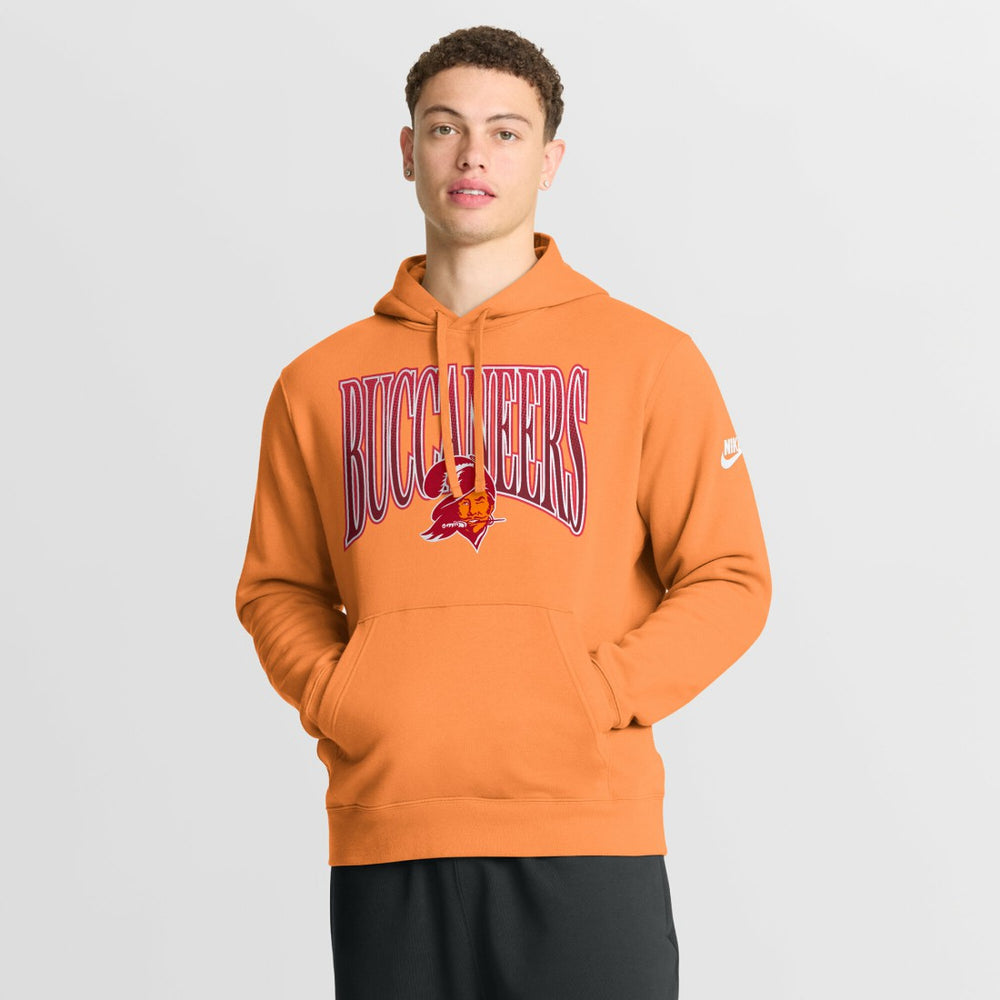 Tampa Bay Buccaneers Full Blitz Club Fleece Pullover Hoodie Orange | Nike for Sale