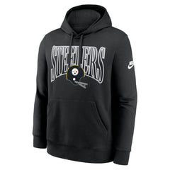 Pittsburgh Steelers Full Blitz Club Fleece Pullover Hoodie Black | Nike for Sale