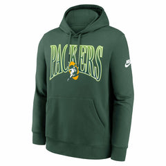 Green Bay Packers Full Blitz Club Fleece Pullover Hoodie Green | Nike for Sale