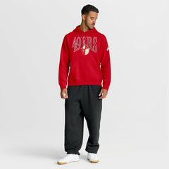 San Francisco 49ers Full Blitz Club Fleece Pullover Hoodie Scarlet | Nike for Sale
