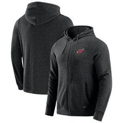 Arizona Cardinals J. Palmer Players Lounge Tri-Blend Full-Zip Hoodie Dark Heather Gray | NFL