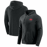 Tampa Bay Buccaneers J. Palmer Players Lounge Tri-Blend Full-Zip Hoodie Dark Heather Gray | NFL