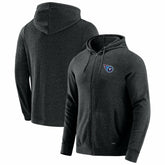 Tennessee Titans J. Palmer Players Lounge Tri-Blend Full-Zip Hoodie Dark Heather Gray | NFL