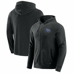 Tennessee Titans J. Palmer Players Lounge Tri-Blend Full-Zip Hoodie Dark Heather Gray | NFL
