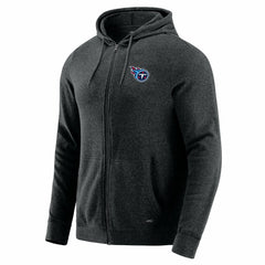 Tennessee Titans J. Palmer Players Lounge Tri-Blend Full-Zip Hoodie Dark Heather Gray | NFL