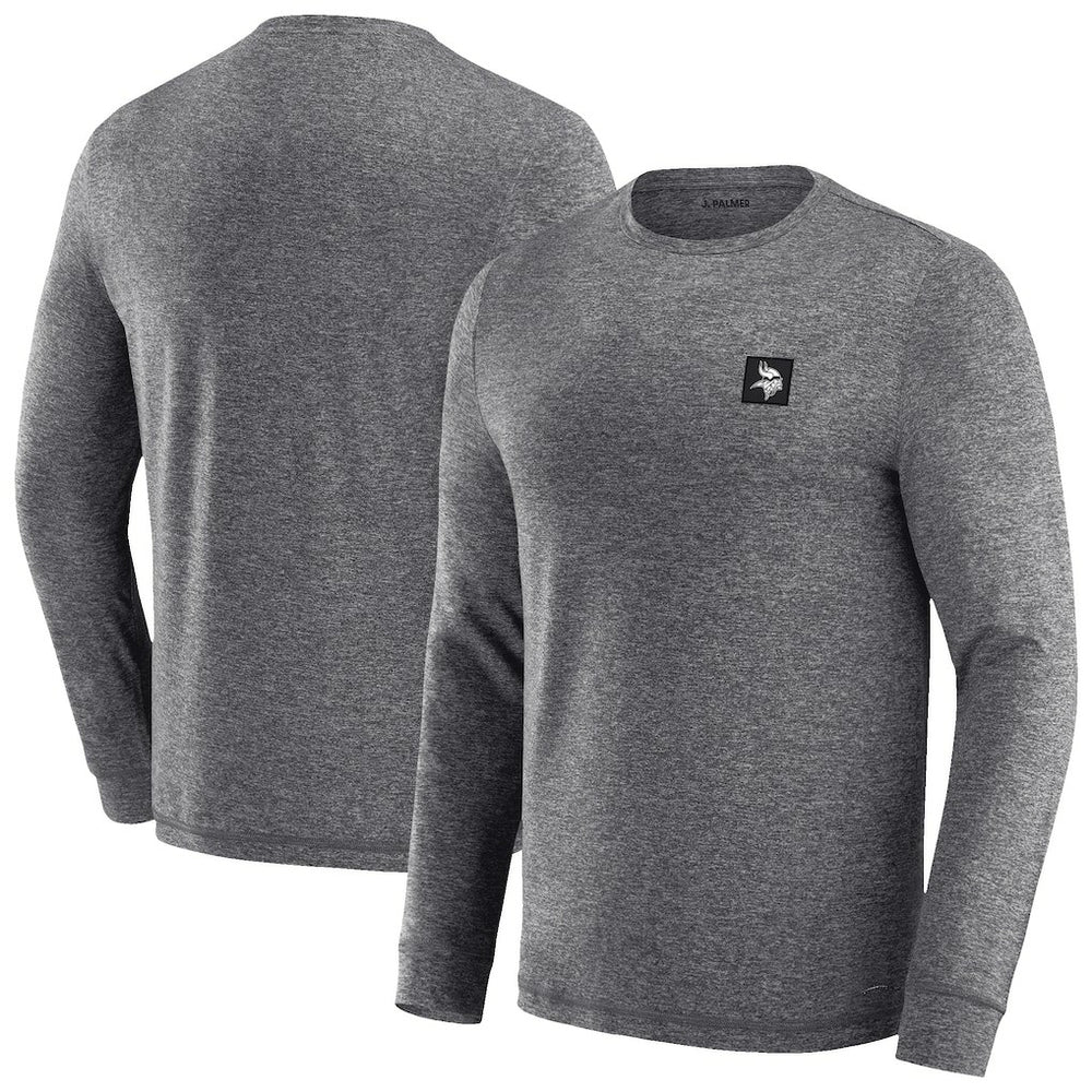 Minnesota Vikings J. Palmer Four Down Long Sleeve T-Shirt Heather Black | NFL
