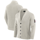 Kansas City Chiefs J. Palmer The Playmaker Cardigan Raglan Sweater Gray | NFL