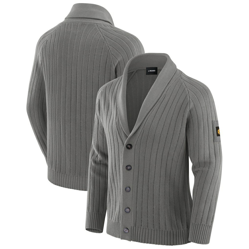 Pittsburgh Steelers J. Palmer The Playmaker Cardigan Raglan Sweater Graphite | NFL