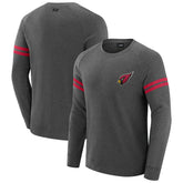 Arizona Cardinals J. Palmer Players Lounge Raglan Tri-Blend Sweatshirt Dark Heather Gray | NFL