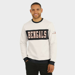 Cincinnati Bengals Darius Rucker Collection Colorblock Pullover Sweatshirt Cream | Fanatics