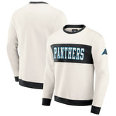 Carolina Panthers Darius Rucker Collection Colorblock Pullover Sweatshirt Cream | Fanatics