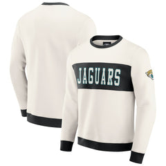 Jacksonville Jaguars Darius Rucker Collection Colorblock Pullover Sweatshirt Cream | Fanatics