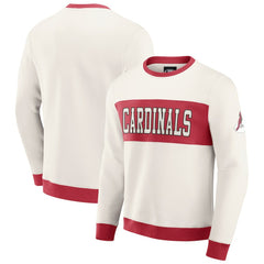 Arizona Cardinals Darius Rucker Collection Colorblock Pullover Sweatshirt Cream | Fanatics