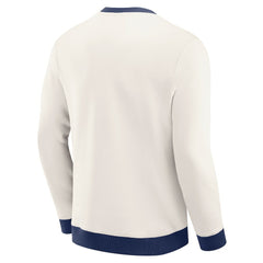 New York Giants Darius Rucker Collection Colorblock Pullover Sweatshirt Cream | Fanatics
