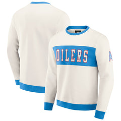 Tennessee Titans Darius Rucker Collection Colorblock Pullover Sweatshirt Cream | Fanatics