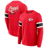 Kansas City Chiefs Darius Rucker Collection Waffle-Knit Raglan Long Sleeve Henley T-Shirt Red | Fanatics