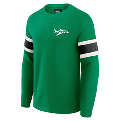 New York Jets Darius Rucker Collection Waffle-Knit Raglan Long Sleeve Henley T-Shirt Kelly Green | Fanatics