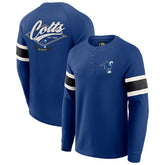Indianapolis Colts Darius Rucker Collection Waffle-Knit Raglan Long Sleeve Henley T-Shirt Royal | Fanatics
