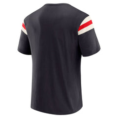 Houston Texans Darius Rucker Collection Football Stripe Sleeve T-Shirt Navy | Fanatics