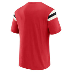 Atlanta Falcons Darius Rucker Collection Football Stripe Sleeve T-Shirt Red | Fanatics