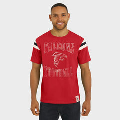 Atlanta Falcons Darius Rucker Collection Football Stripe Sleeve T-Shirt Red | Fanatics
