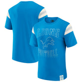 Detroit Lions Darius Rucker Collection Football Stripe Sleeve T-Shirt Blue | Fanatics